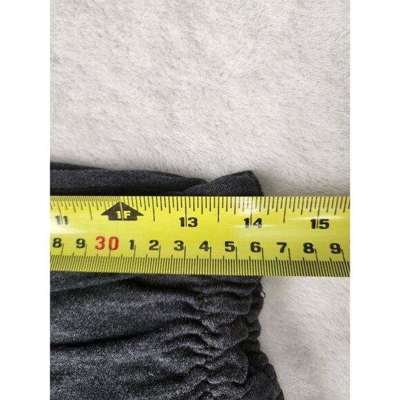 Lululemon Cropped Ruched Waist Band Grey Capri Leggings Women’s Sz 8 - Picture 8 of 10